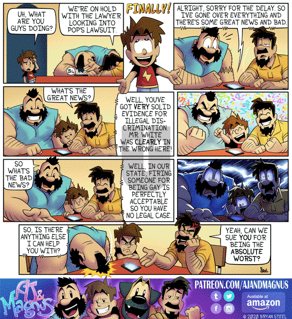 AJ and Magnus on Monday April 6, 2020 Comic Strip