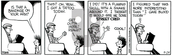 Grand Avenue on Monday September 24, 2001 Comic Strip