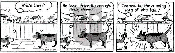 Fred Basset on Tuesday October 9, 2001 Comic Strip