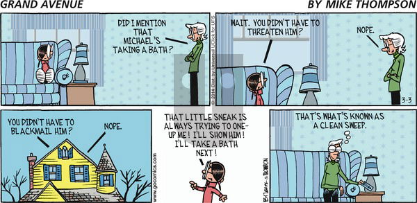 Grand Avenue on Sunday March 3, 2024 Comic Strip