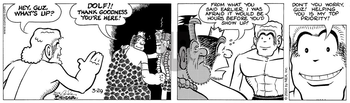 Alley Oop - Monday March 29, 2004 Comic Strip