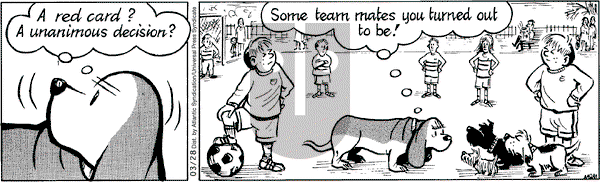 Fred Basset on Saturday March 28, 2009 Comic Strip