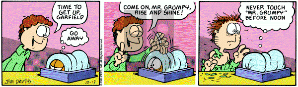 Garfield on Monday October 17, 1988 Comic Strip