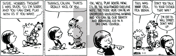 Calvin and Hobbes - Wednesday September 22, 2021 Comic Strip