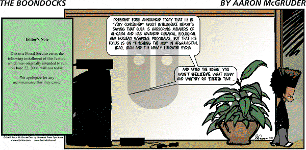 The Boondocks on Sunday January 23, 2011 Comic Strip