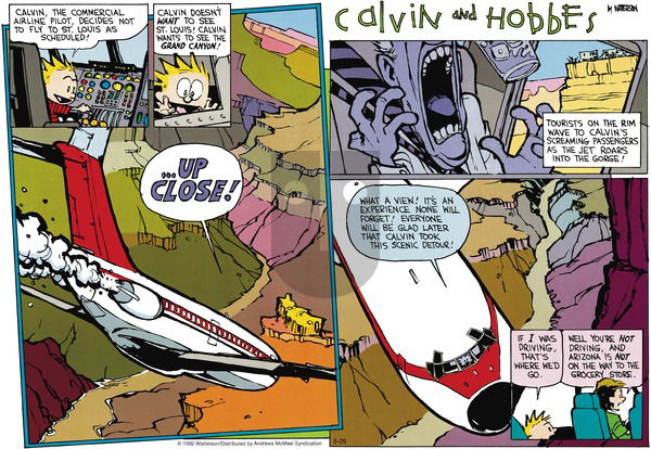 Calvin and Hobbes - Sunday May 29, 2022 Comic Strip