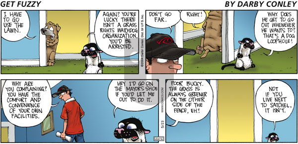 Get Fuzzy on Sunday May 23, 2004 Comic Strip