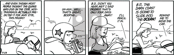 Doonesbury on Monday May 23, 1988 Comic Strip