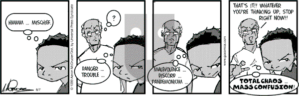 The Boondocks on Monday March 10, 2014 Comic Strip