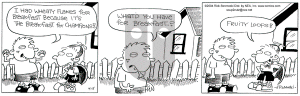 Soup to Nutz - Old on Thursday April 15, 2004 Comic Strip