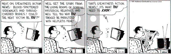 Calvin and Hobbes on Friday January 16, 2015 Comic Strip