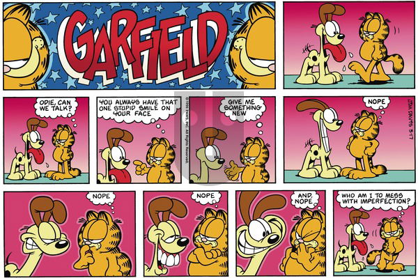 Garfield on Sunday March 17, 1996 Comic Strip