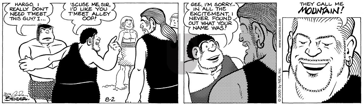 Alley Oop - Tuesday August 2, 2005 Comic Strip
