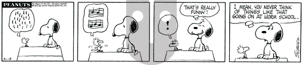 Peanuts - Thursday February 18, 1971 Comic Strip