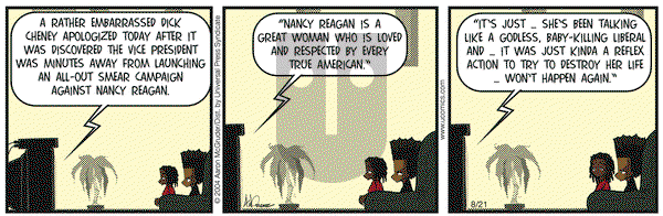 The Boondocks on Saturday August 21, 2004 Comic Strip