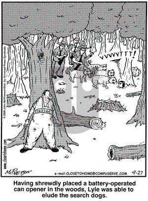 Close to Home on Thursday April 27, 2000 Comic Strip