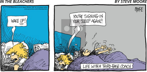 In the Bleachers on Sunday July 17, 2016 Comic Strip