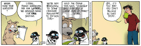 Get Fuzzy on Saturday April 23, 2005 Comic Strip