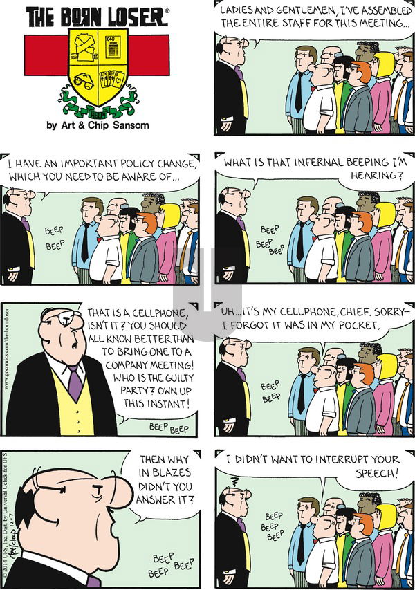 The Born Loser on Sunday December 7, 2014 Comic Strip
