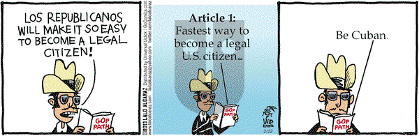 La Cucaracha on Friday February 22, 2013 Comic Strip