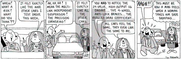 Cathy Classics on Wednesday September 6, 1995 Comic Strip