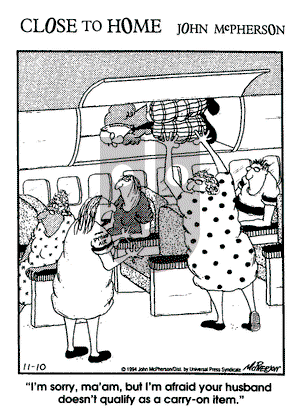 Close to Home on Thursday November 10, 1994 Comic Strip