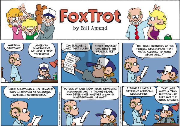 FoxTrot on Sunday September 29, 2013 Comic Strip