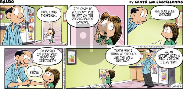 Baldo on Sunday November 1, 2015 Comic Strip
