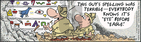 Frank and Ernest on Saturday October 17, 2015 Comic Strip