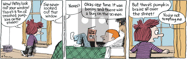Cul de Sac on Monday November 3, 2014 Comic Strip