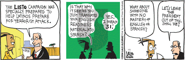 La Cucaracha on Friday January 5, 2007 Comic Strip