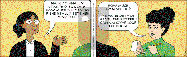 Nancy on Saturday December 1, 2018 Comic Strip