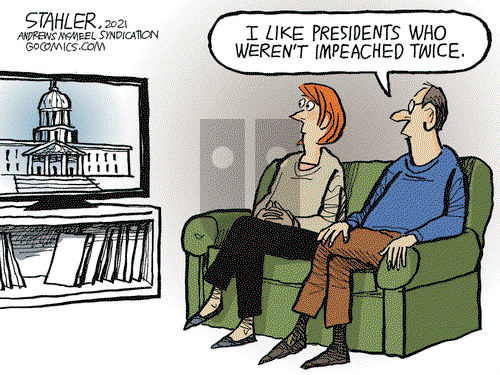 Jeff Stahler on Friday January 15, 2021 Comic Strip