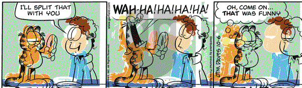 Garfield on Tuesday October 6, 2009 Comic Strip