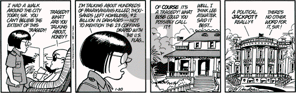 Doonesbury on Saturday January 20, 1990 Comic Strip