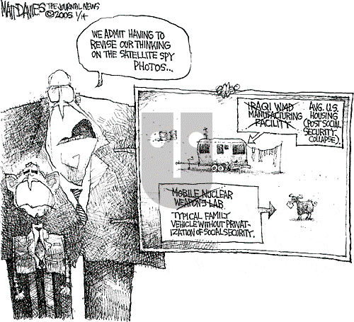 Matt Davies on Thursday January 13, 2005 Comic Strip