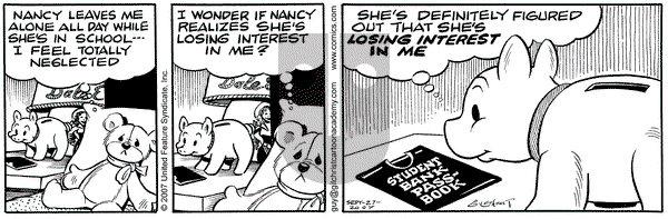 Nancy on Thursday September 27, 2007 Comic Strip