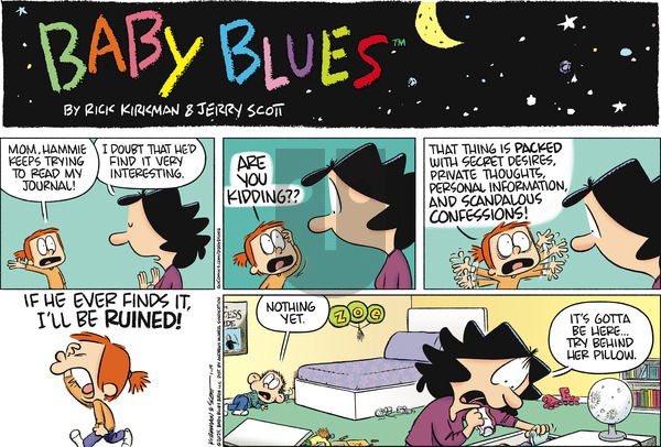 Baby Blues - Sunday January 19, 2025 Comic Strip