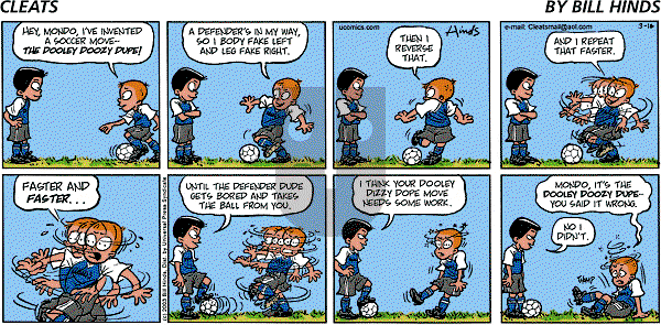 Cleats - Sunday March 16, 2003 Comic Strip