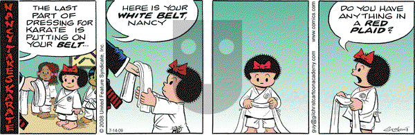 Nancy on Tuesday July 14, 2009 Comic Strip