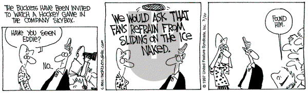 The Buckets on Thursday March 20, 1997 Comic Strip