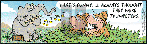 Frank and Ernest on Friday April 29, 2011 Comic Strip