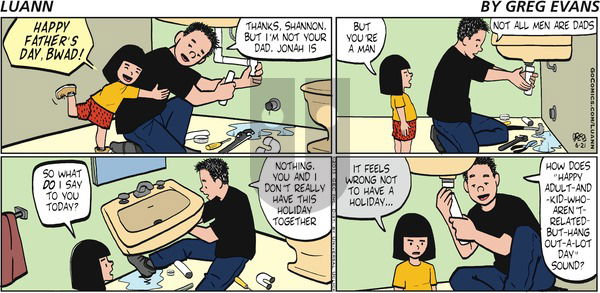 Luann on Sunday June 21, 2015 Comic Strip