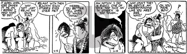 Alley Oop on Wednesday January 25, 1956 Comic Strip