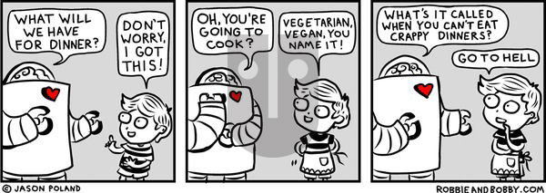 Robbie and Bobby on Sunday April 13, 2025 Comic Strip