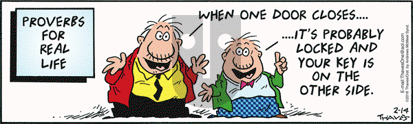 Frank and Ernest on Wednesday February 14, 2018 Comic Strip