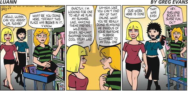 Luann on Sunday June 9, 2013 Comic Strip