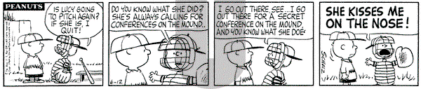 Peanuts on Friday June 12, 1964 Comic Strip