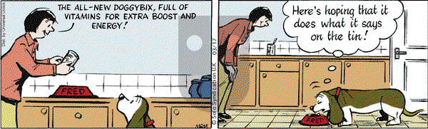 Fred Basset on Tuesday March 17, 2015 Comic Strip