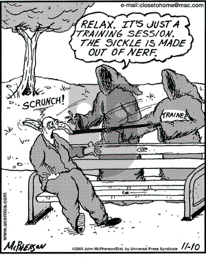 Close to Home on Wednesday November 10, 2004 Comic Strip
